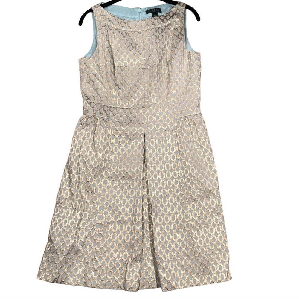 Lauren Ralph Lauren Sleeveless Sheath Metallic Dress